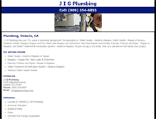 Tablet Screenshot of jigplumbing.com